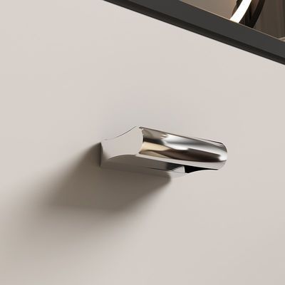 32 มิลลิเมตร Brushed Nickel Cabinet Hardware Handle ถักสําหรับตู้ผ้า
