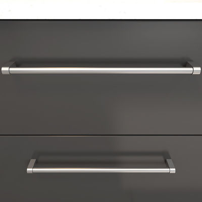 แมท ดํา Anodized ห้องน้ํา กล่องกระเป๋าจับ Bulk Drawer ชัก