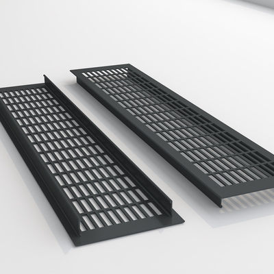 อัลลูมิเนียมสลัดเงิน Air Vent Grille 110 * 250mm สําหรับเครื่องปรับอากาศ