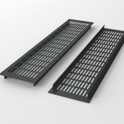 อัลลูมิเนียมสลัดเงิน Air Vent Grille 110 * 250mm สําหรับเครื่องปรับอากาศ